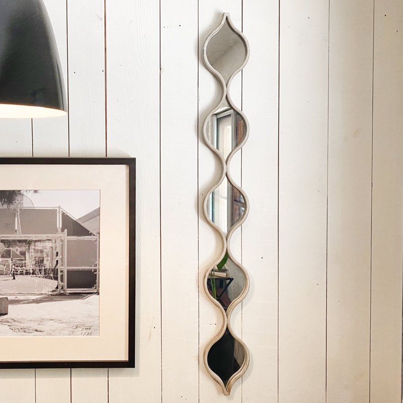 Red Barrel Studio® Farmhouse Distressed Narrow Wall Mirror Wayfair